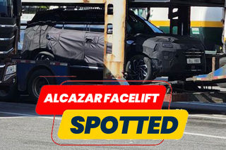 Hyundai Alcazar Facelift Spied With A Redesigned Front-end In South Korea