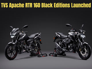 BREAKING: TVS Apache RTR 160 2V, TVS Apache RTR 160 4V Black Edition Launched
