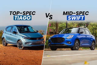 2024 Maruti Suzuki Swift Vxi (O) vs Tata Tiago Top-spec Variant: Cross-shopping Simplified 2024 Maruti Suzuki Swift Vxi (O) vs Tata Tiago Top-spec Variant: Cross-shopping Simplified