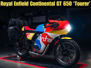 This Colourful Modified Royal Enfield Continental GT 650 Is Built For Touring!