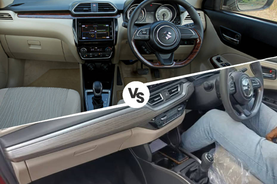 2024 Maruti Suzuki Dzire Interior Old vs New