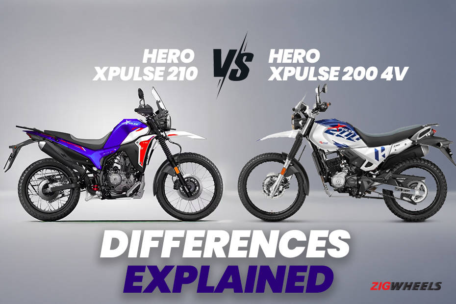 Hero XPulse 210 vs Hero XPulse 200 4V Differnces Explained