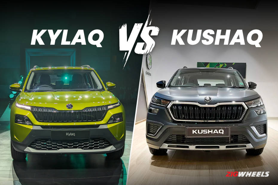 Skoda Kylaq vs Kushaq Design