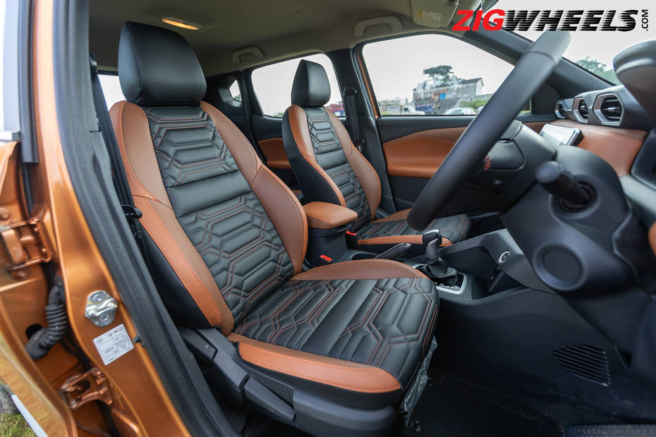 Nissan Magnite Facelift Front Seats