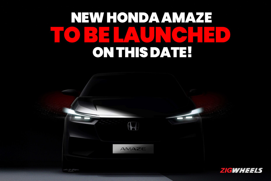 New Honda Amaze To Be Launched On December 4, 2024 - ZigWheels