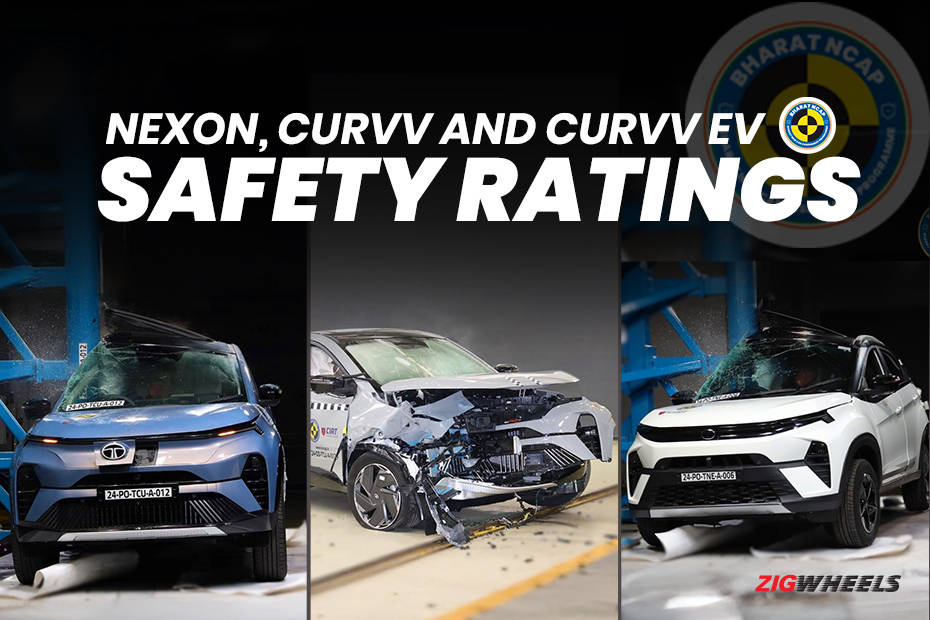 Tata Curvv, Curvv EV And Nexon Secure 5 Stars In The Bharat NCAP Crash ...