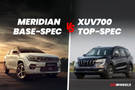 2024 Jeep Meridian Base Variant vs Mahindra XUV700 Top Variant: Go Top-spec And Small Or Base-spec And Big?