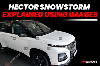 Check Out The Snowstorm Edition Of The MG Hector In 10 Real-life Images