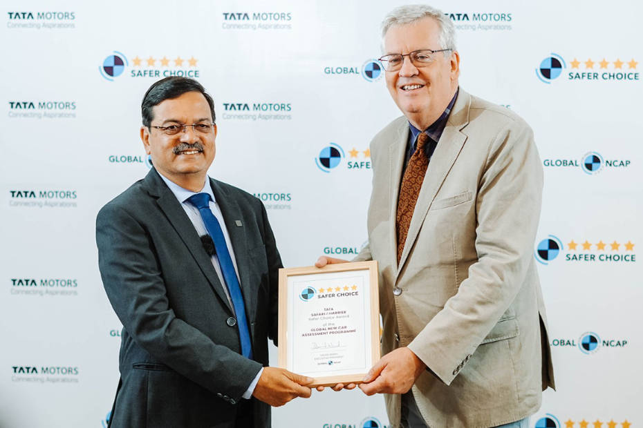 Tata Harrier & Safari Get Global NCAP's Safer Choice Award