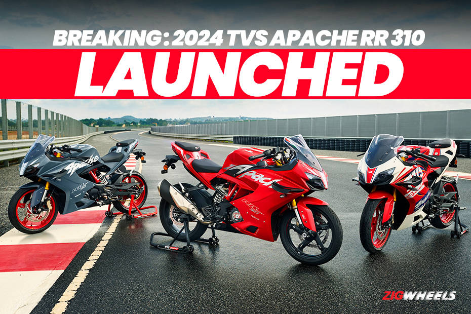 BREAKING: 2024 TVS Apache RR 310 Launched At Rs 2,75,000