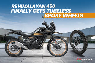 BREAKING: Tubeless Spoked Wheels For Royal Enfield Himalayan 450 Launched