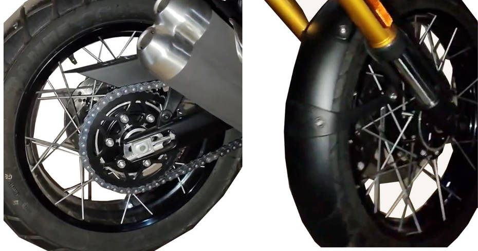 Cross spoke wheels on the 400 XC