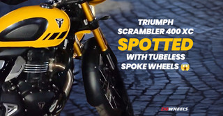 2025 Triumph Scrambler 400 XC Buyers Won't Have To Worry About Punctures