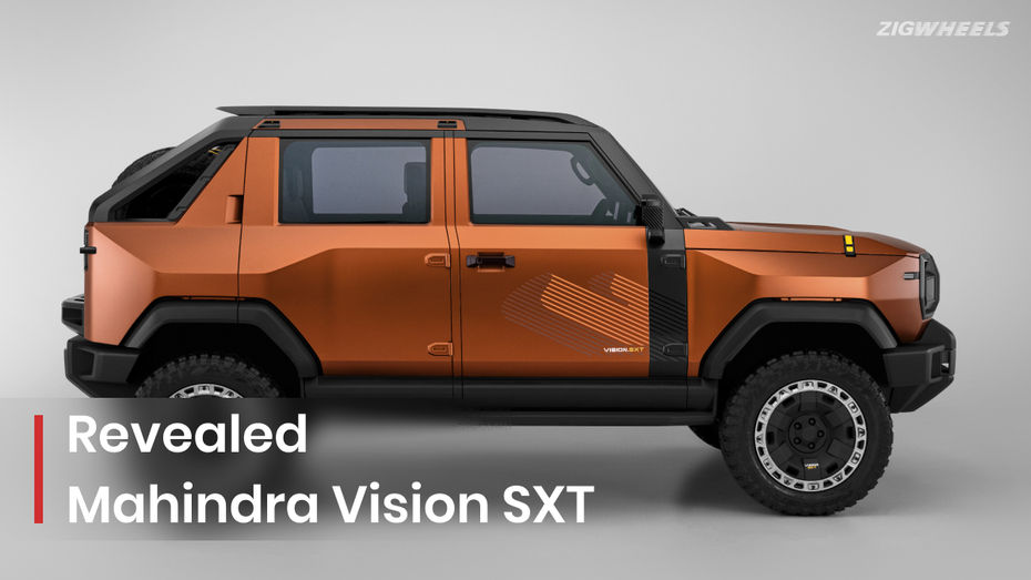 Mahindra Vision SXT Concept Revealed; Is This The Thar E Pickup highlights