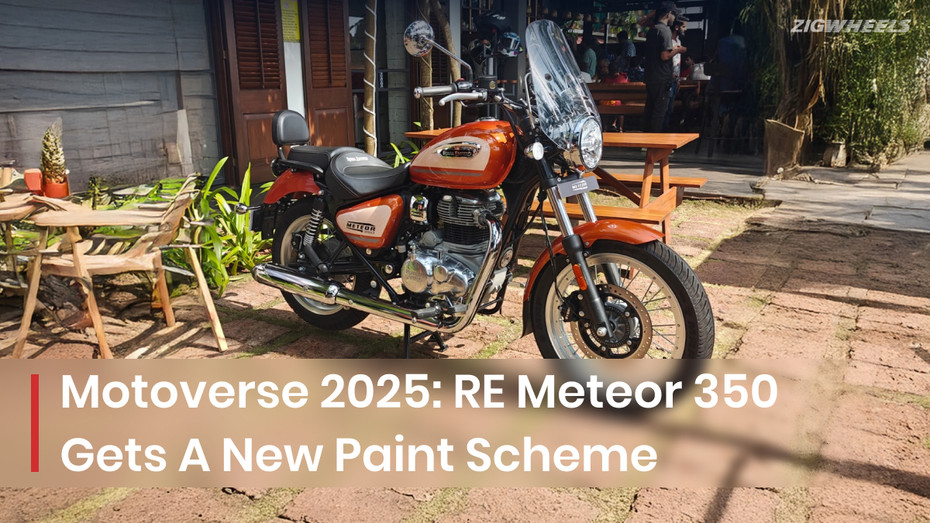Motoverse 2025: Royal Enfield Meteor 350 Gets A New Paint Scheme Motoverse 2025: Royal Enfield Meteor 350 Gets A New Paint Scheme