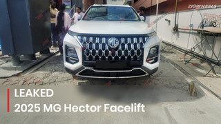 LEAKED: 2025 MG Hector Facelift, Now With An Even Larger Grille!!!