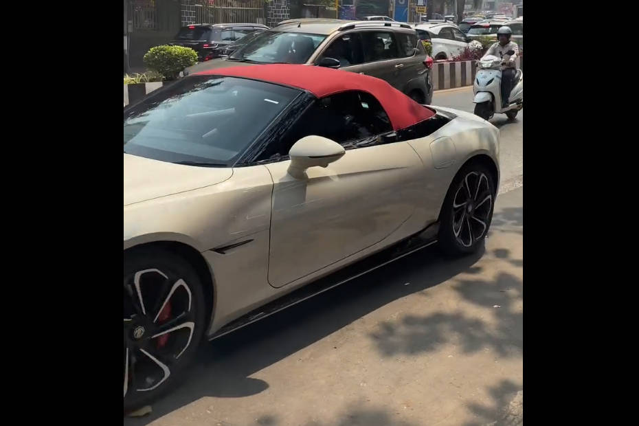 MG Cyberster Spotted In Mumbai