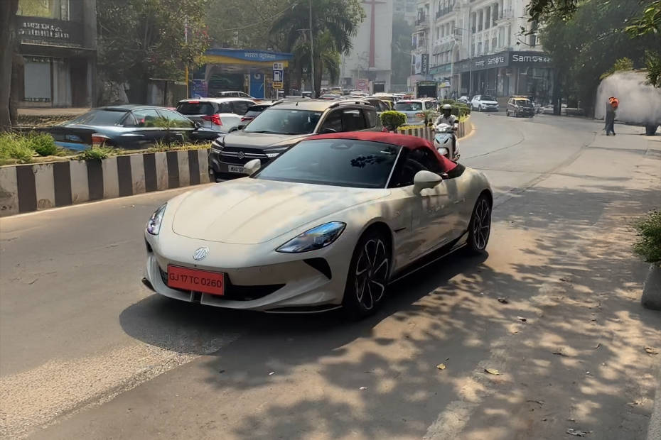 MG Cyberster Spotted In Mumbai