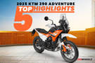 2025 KTM 390 Adventure: Top-5 Highlights