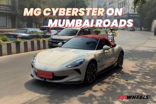 Say Hello To The MG Cyberster On Mumbai Roads In The English White Shade Say Hello To The MG Cyberster On Mumbai Roads In The English White Shade