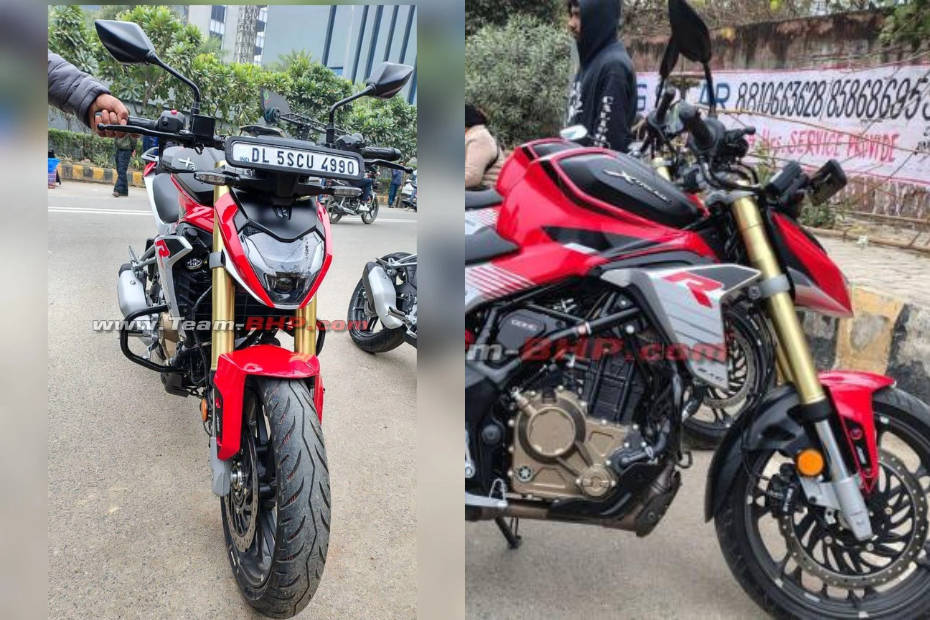 The Hero Xtreme 250R was spotted undisguised