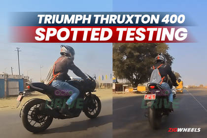 Triumph Thruxton 400 Spotted Testing in India