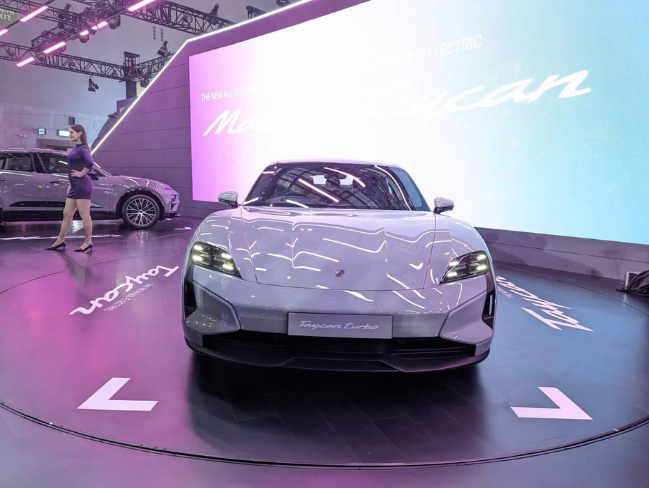 Porsche Taycan At Auto Expo 2025