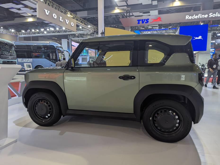 Auto Expo 2025 VinFast VF3 Showcased At The Bharat Mobility Global