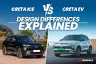 Hyundai Creta Electric (Creta EV) Vs Creta ICE: A Look At The Design Differences And Similarities Between The Two!