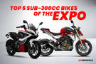 Top 5 Sub-300cc Bikes At The Bharat Mobility Expo