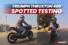 Upcoming Triumph Thruxton 400 Cafe Racer Spotted Testing In India