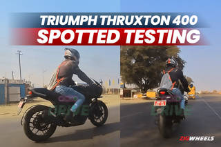 Upcoming Triumph Thruxton 400 Cafe Racer Spotted Testing In India