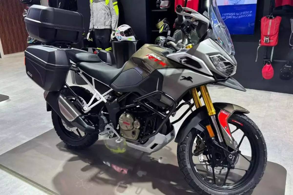 TVS Apache RTX 300 Adventure Bike Unveiled At Auto Expo 2025 