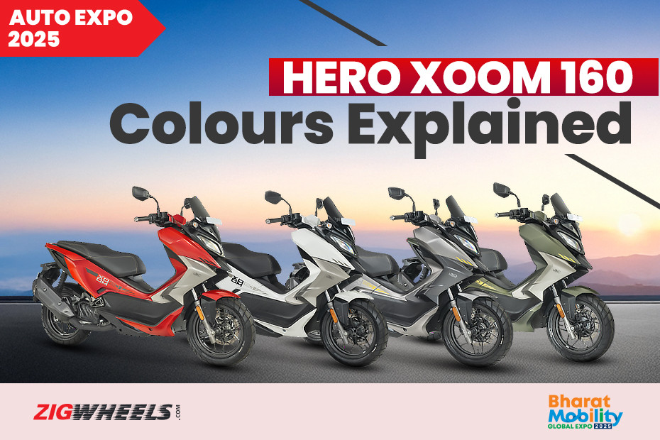 Hero Xoom 160 Colours Explained: Auto Expo 2025 - ZigWheels