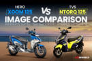 Hero Xoom 125 Vs TVS Ntorq 125: Image Comparison: Auto Expo 2025