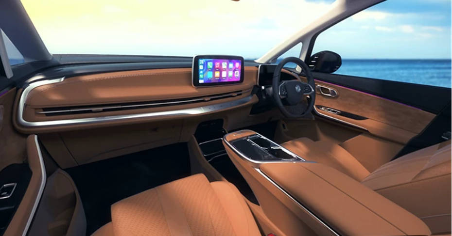 MG M9 dashboard