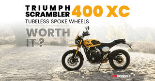Triumph Scrambler 400 XC&rsquo;s Spoke Wheels Cost As Much As A Hero HF Deluxe