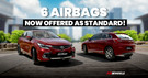 Toyota Glanza Now Has A Clear Advantage Over The Maruti Baleno With 6 Airbags Offered As Standard Fitment!