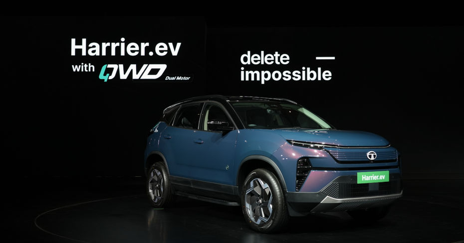The Tata Harrier EV In 10 Images highlights