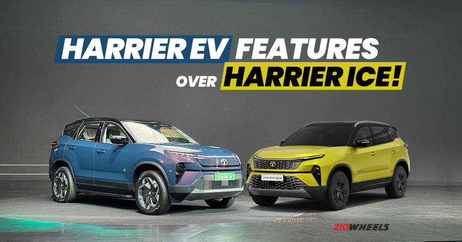 These Interesting Features That Tata Harrier EV Gets Over The Regular highlights