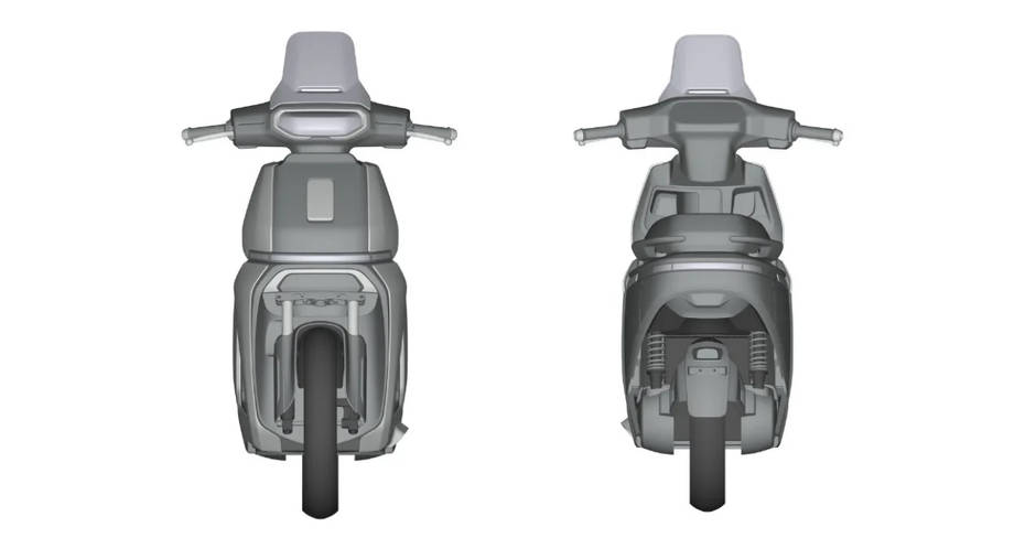 New TVS Electric Scooter Design Patented In Indonesia  
