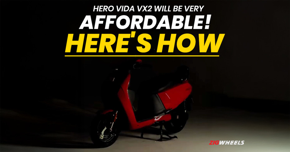 Hero Vida VX2 Electric Scooter Price Will Be Low With Battery Subscription Plans; New Teaser Reveals Variant Details Hero Vida VX2 Electric Scooter Price Will Be Low With Battery Subscription Plans; New Teaser Reveals Variant Details