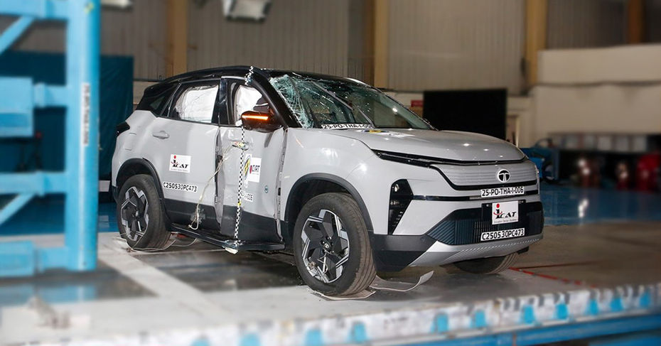Tata Harrier EV Aces The Bharat NCAP Crash Test With A Perfect 5 Star overview
