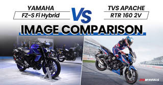 2025 Yamaha FZ-S Fi Hybrid vs TVS Apache RTR 160 2V: Image Comparison 2025 Yamaha FZ-S Fi Hybrid vs TVS Apache RTR 160 2V: Image Comparison