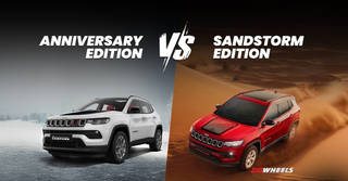 Jeep Compass Sandstorm Vs Anniversary Edition: We Compare Both The Special Editions In Detail! Jeep Compass Sandstorm Vs Anniversary Edition: We Compare Both The Special Editions In Detail!