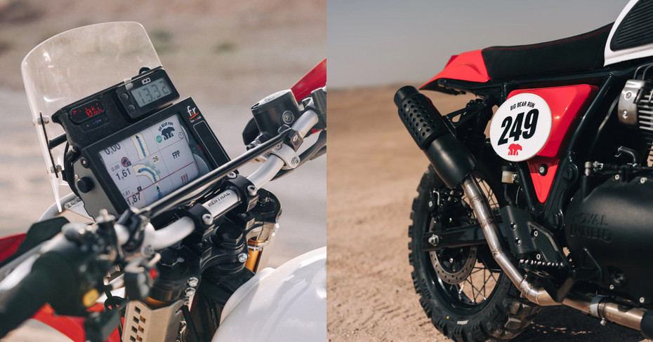 Royal Enfield Fuel Fury 650 Instrument Console And Exhaust