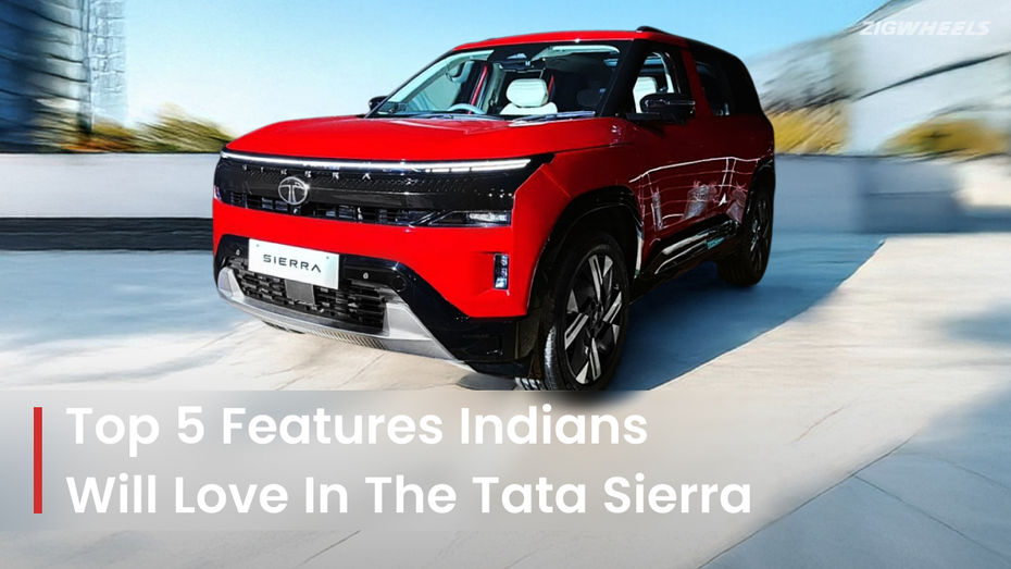 Top 5 Features Of The 2025 Tata Sierra: Panoramic Sunroof, Triple ...