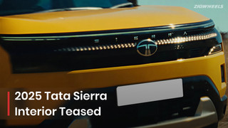 2025 Tata Sierra Interior Teased; Reveals Some Key Features!