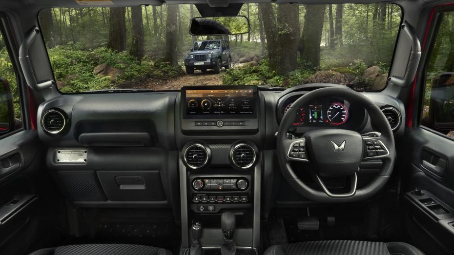 2025 Mahindra Thar facelift touchscreen