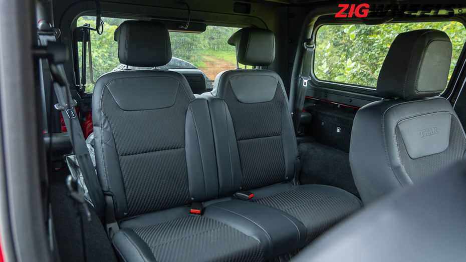 2025 Mahindra Thar facelift rear seat